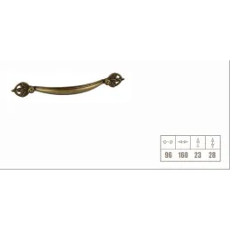 Maniglia CASANDRA / Ottone antico