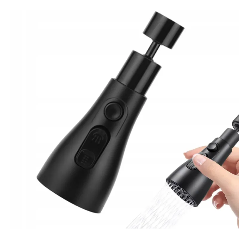 Aeratore per rubinetto con funzione doccia / Nero