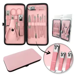Set professionale per manicure da 12 pezzi / Rosa