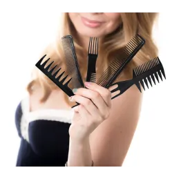 Set da 10 pettini da barbiere BARBER / Nero