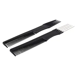 Set da 10 pettini da barbiere BARBER / Nero