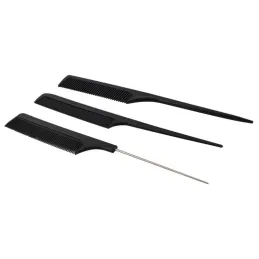 Set da 10 pettini da barbiere BARBER / Nero
