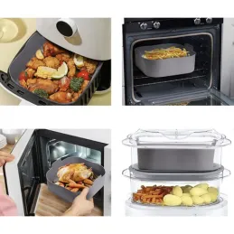 Inserto in silicone per friggitrice ad aria / Grigio
