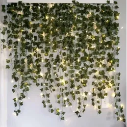 Edera artificiale con illuminazione LED - 25 metri / Verde