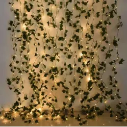 Edera artificiale con illuminazione LED - 25 metri / Verde