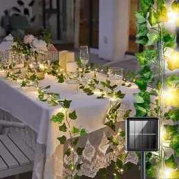 Edera artificiale con illuminazione LED - 25 metri / Verde