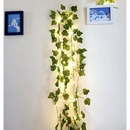 Edera artificiale con illuminazione LED - 25 metri / Verde