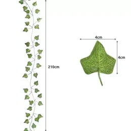 Edera artificiale GIRLANDA - 50,4 metri / Verde