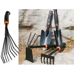 Set di attrezzi da giardino da 6 pezzi / Nero