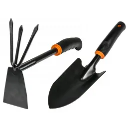 Set di attrezzi da giardino da 6 pezzi / Nero