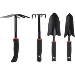 Set di attrezzi da giardino da 6 pezzi / Nero