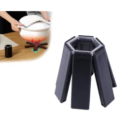 Tappetino pieghevole per piatti caldi / Nero