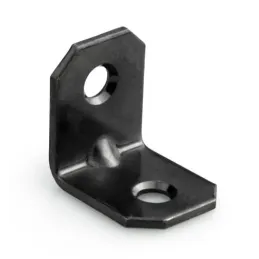 Squadretta di giunzione 20 x 20 mm - 10 pz / Zinco nero