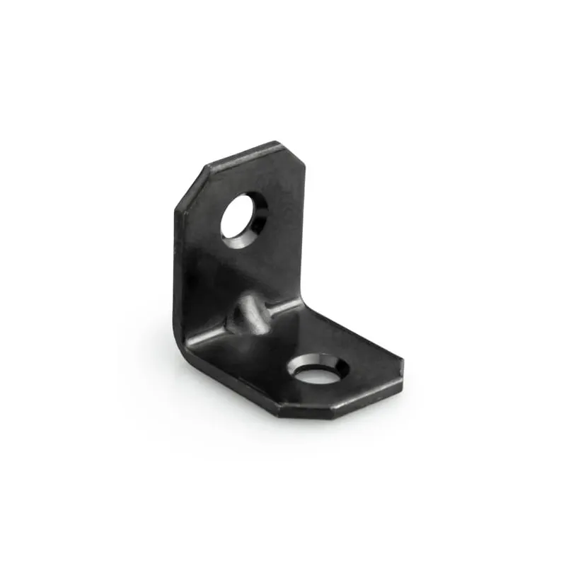 Squadretta di giunzione 20 x 20 mm - 10 pz / Zinco nero