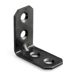 Squadra di giunzione 30 x 30 mm - 10 pezzi / Zinco nero