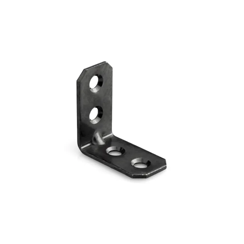 Squadra di giunzione 30 x 30 mm - 10 pezzi / Zinco nero