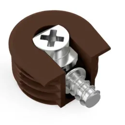 Eccentrico per mensola con tirante da 20 mm / Marrone – 10 pezzi