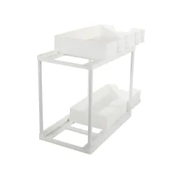 Cestello estraibile per prodotti detergenti ADAM / Bianco opaco