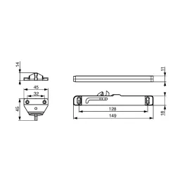 Smorzatore per metal box RIEX / Grigio