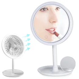 Specchio cosmetico con ventola ICE / Bianco