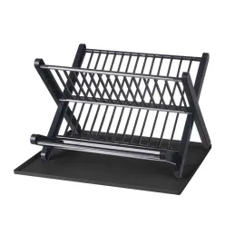 Scolapiatti pieghevole X-tray / Nero opaco