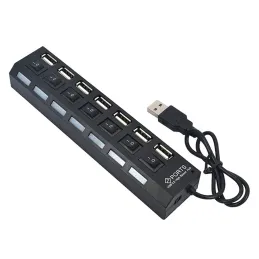 Presa multipla 7x USB-A 2.0 / Nero opaco