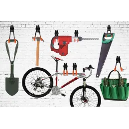 Porta-attrezzi e biciclette da garage / Rosso