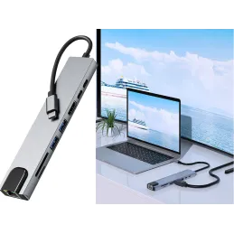 Presa multipla per tutti i tipi di spine OFFICE HUB / Argento