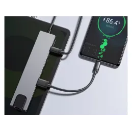 Presa multipla per tutti i tipi di spine OFFICE HUB / Argento