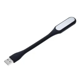 Lampada flessibile in silicone USB per notebook PAD / Nera