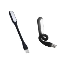 Lampada flessibile in silicone USB per notebook PAD / Nera