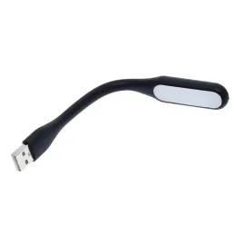 Lampada flessibile in silicone USB per notebook PAD / Nera
