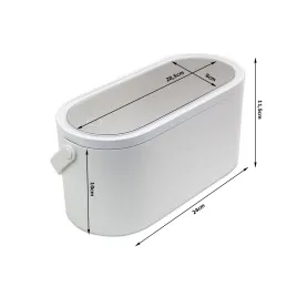 Beauty case con luce LED ATRIA / Bianco
