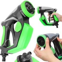Pistola ad alta pressione per il lavaggio dell’auto con serbatoio per detergente / Verde