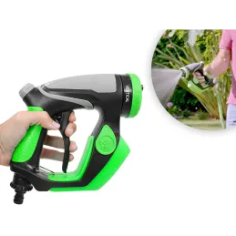 Pistola ad alta pressione per il lavaggio dell’auto con serbatoio per detergente / Verde