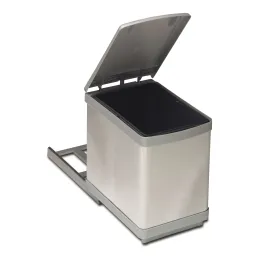 Cestino estraibile 300 mm – 1×16 L / Acciaio inox