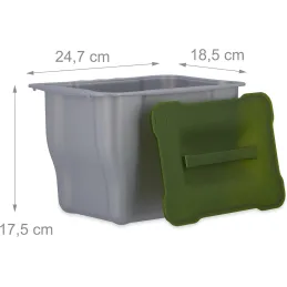 Cestino per rifiuti da porta 5L / Grigio