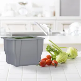Cestino per rifiuti da porta 5L / Grigio