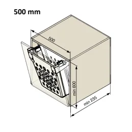 Cestino da bagno basculante GOLL / Bianco