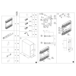 Cestello laterale ad estrazione totale SMART con chiusura ammortizzata sulle guide BLUM / Cromo lucido