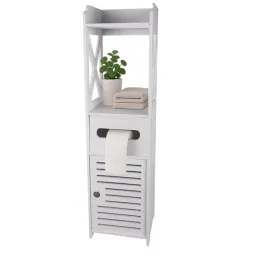 Mobiletto da bagno con serratura WELLS / Bianco