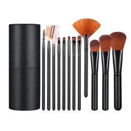 Set di 12 pennelli per il MAKE-UP / Nero