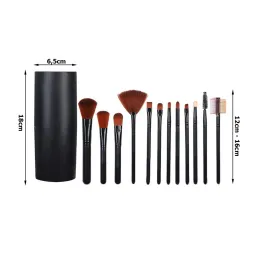 Set di 12 pennelli per il MAKE-UP / Nero