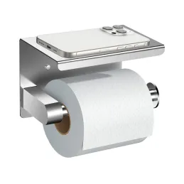 Portarotolo da bagno con mensola BROS / Acciaio inox