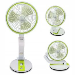 Ventilatore pieghevole con lampada LED da tavolo FAN / Verde