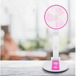 Ventilatore pieghevole con lampada da tavolo a LED FAN / Rosa