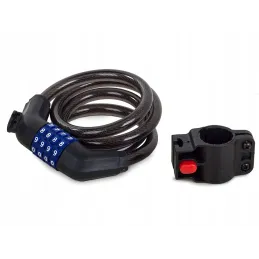 Lucchetto a combinazione per bicicletta LOCK 1000 mm / Nero