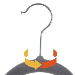 Set da 20 grucce con spalline / Grigio