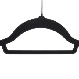 Set di 20 grucce con intagli / Nero