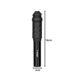 Pompa per bicicletta MINI manuale / Nera